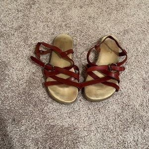 Bass sunjuns leather strappy sandals